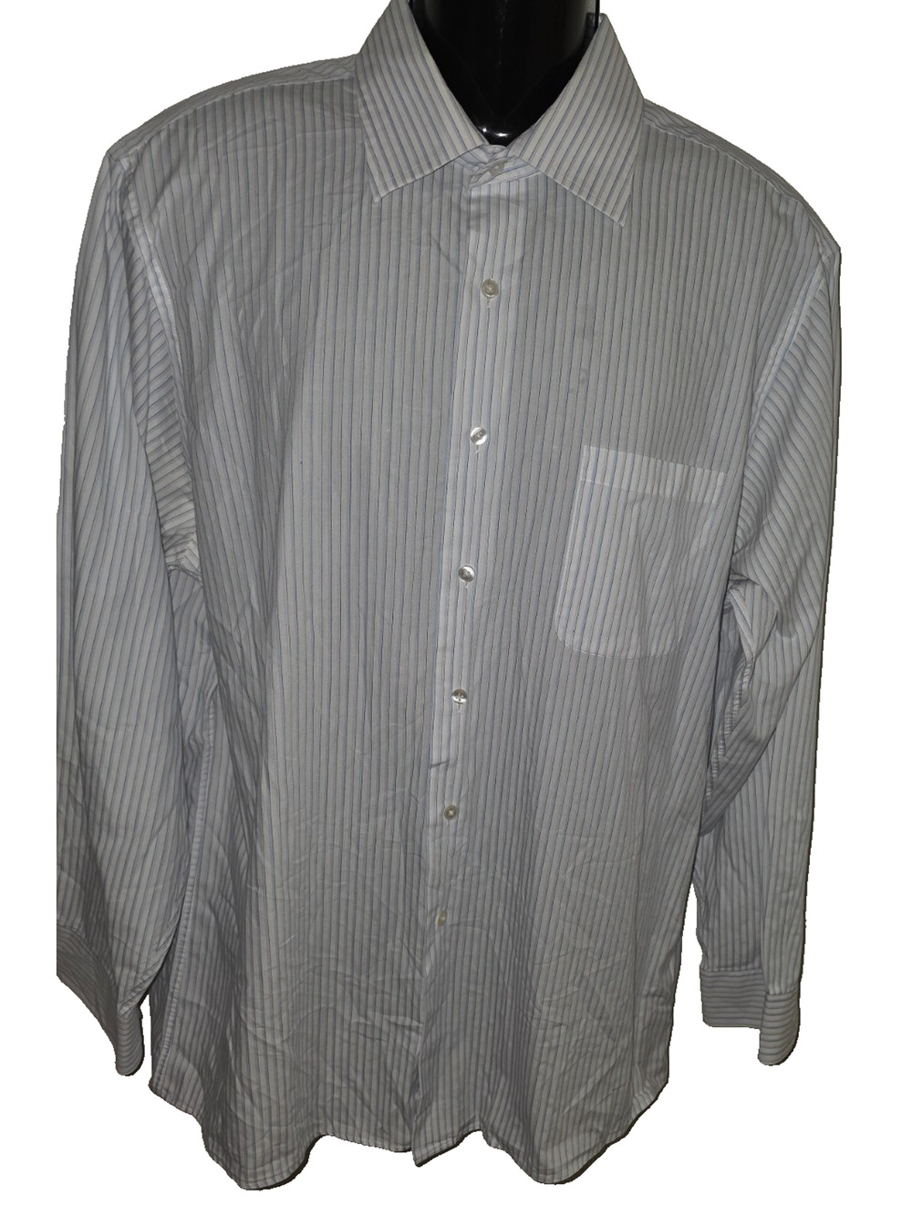 Calvin Klein Men’s White Button Down Long Sleeve Dress Shirt Size XL BGM013B